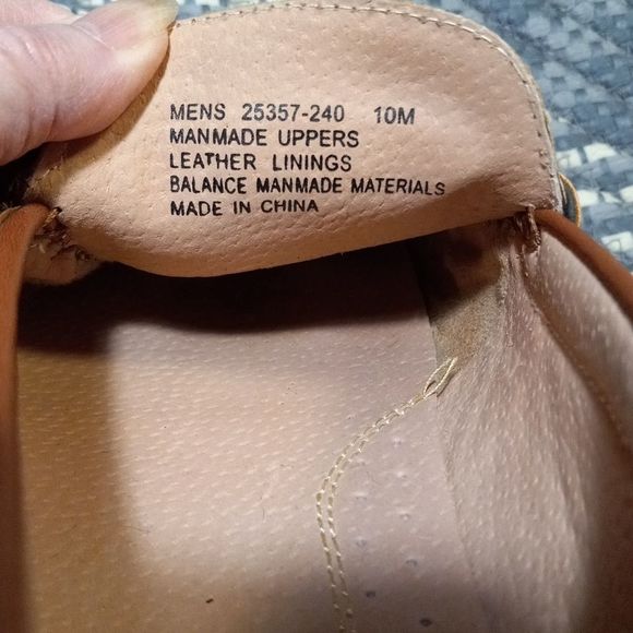 Stacy Adams CYGNET MOC TOE BIT Tan leather mens 10 dress shoe loafer hand stitch - Picture 14 of 16